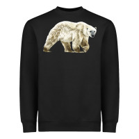 Black Polar Bear Heavyweight Sweatshirt - LillyAllenDesigns