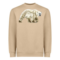 Mushroom Polar Bear Heavyweight Sweatshirt - LillyAllenDesigns