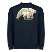 Navy Polar Bear Heavyweight Sweatshirt - LillyAllenDesigns