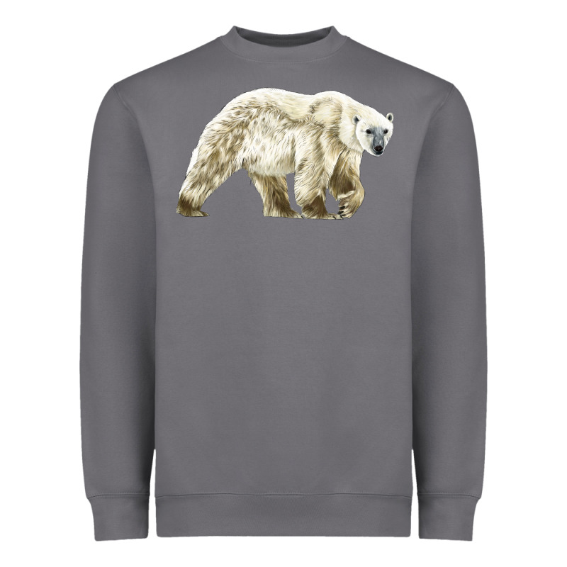 Polar Bear Heavyweight Sweatshirt by LillyAllenDesigns | Teevron