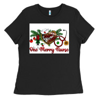 Black one merry nurse Ladies Tee - RanaPortraitStore