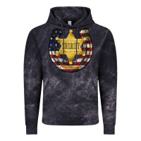 Cloud Black sheriff american flag Vintage Hoodie - JahusDesignShop