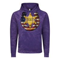 Cloud Purple sheriff american flag Vintage Hoodie - JahusDesignShop
