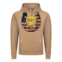 Vintage Coffee sheriff american flag Vintage Hoodie - JahusDesignShop