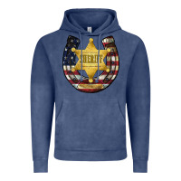 Vintage Denim sheriff american flag Vintage Hoodie - JahusDesignShop