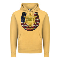 Vintage Mustard sheriff american flag Vintage Hoodie - JahusDesignShop