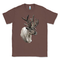 Chestnut Reindeer Buck Deer Head Classic Tee - LillyAllenDesigns