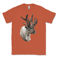 Copper Reindeer Buck Deer Head Classic Tee - LillyAllenDesigns