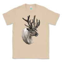 Mushroom Reindeer Buck Deer Head Classic Tee - LillyAllenDesigns