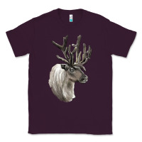 Plum Reindeer Buck Deer Head Classic Tee - LillyAllenDesigns