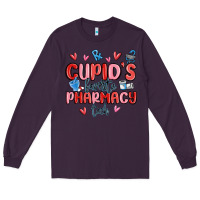Plum cupid's favorite pharmacy tech Long Sleeve Tee - MaliasSmallBusiness