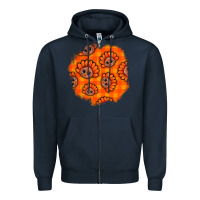 Thanksgiving Turkey With Tartan Patch Zipper Hoodie | Teevron