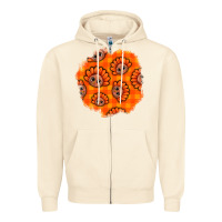 Sandshell Thanksgiving Turkey With Tartan Patch Zipper Hoodie - BundleAndBundleShop