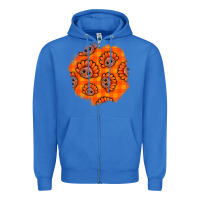 True Royal Thanksgiving Turkey With Tartan Patch Zipper Hoodie - BundleAndBundleShop