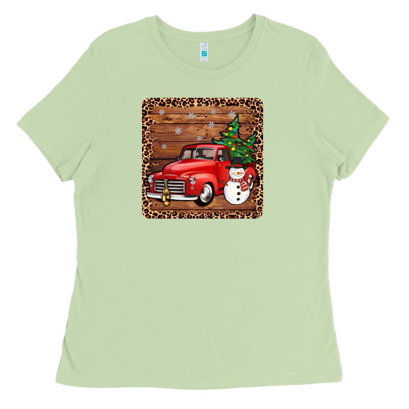 Christmas Truck Coaster Ladies Tee by JahusDesignShop | Teevron