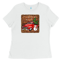 White christmas truck coaster Ladies Tee - JahusDesignShop