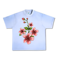 Grape Ice pink flowers hibiscus Urban Heavy Tee - Jasminsmagicworld