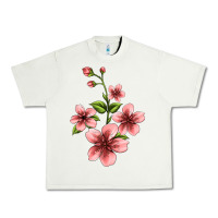 Pistachio pink flowers hibiscus Urban Heavy Tee - Jasminsmagicworld
