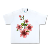 White pink flowers hibiscus Urban Heavy Tee - Jasminsmagicworld