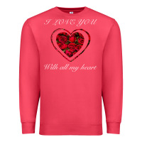 Cardinal I love you with all my heart Premium Sweatshirt - Bettercallsaul