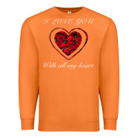 Carrot I love you with all my heart Premium Sweatshirt - Bettercallsaul