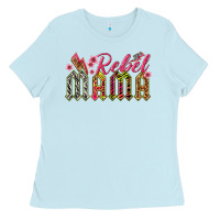 Baby Blue rebel mama Ladies Tee - texasbilliewilder