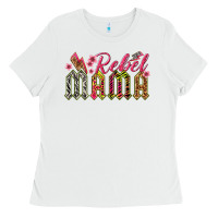 White rebel mama Ladies Tee - texasbilliewilder