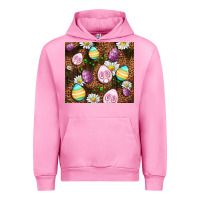 Fuchsia Pink Easter rabbit eggs Urban Hoodie - OliviaCreatesArt