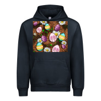 Navy Easter rabbit eggs Urban Hoodie - OliviaCreatesArt
