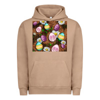 Pigment Burro Easter rabbit eggs Urban Hoodie - OliviaCreatesArt