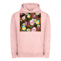 Pigment Salmon Easter rabbit eggs Urban Hoodie - OliviaCreatesArt