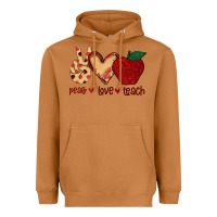 Meerkat Peace Love Teach Heavyweight Hoodie - Bettercallsaul