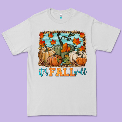 It's Fall Y'all Premium Tee Designed By Hra Design Shop
