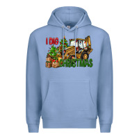 Colony Blue I dig Christmas Premium Hoodie - NancyCooperArtShop