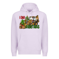 Lilac I dig Christmas Premium Hoodie - NancyCooperArtShop