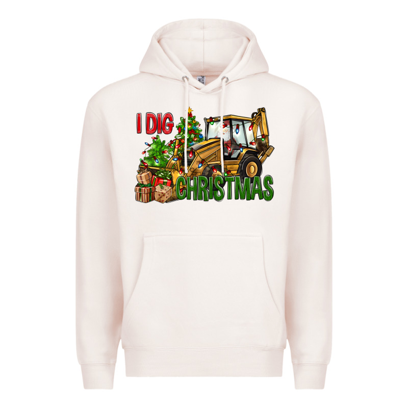 I Dig Christmas Premium Hoodie by NancyCooperArtShop | Teevron