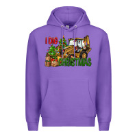 Purple I dig Christmas Premium Hoodie - NancyCooperArtShop