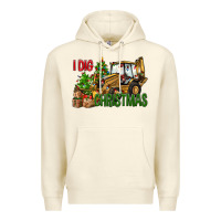 Sandshell I dig Christmas Premium Hoodie - NancyCooperArtShop