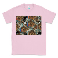 Bubblegum Pink Dog Pattern Classic Tee - CowhideDigitalArt