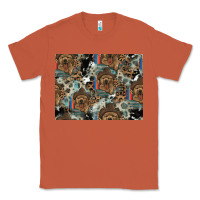 Copper Dog Pattern Classic Tee - CowhideDigitalArt