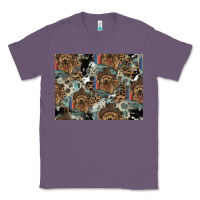 Lavender Dog Pattern Classic Tee - CowhideDigitalArt