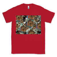 Red Dog Pattern Classic Tee - CowhideDigitalArt