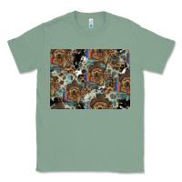 Sage Dog Pattern Classic Tee - CowhideDigitalArt