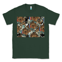 Sports Green Dog Pattern Classic Tee - CowhideDigitalArt