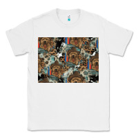 White Dog Pattern Classic Tee - CowhideDigitalArt