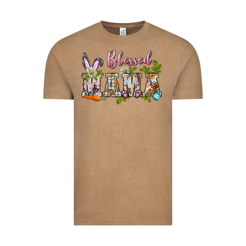 Blessed Mama Easter Vintage Tee by BarkalooDesign | Teevron