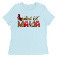 Baby Blue retired hot mama Ladies Tee - texasbilliewilder
