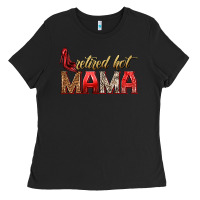 Black retired hot mama Ladies Tee - texasbilliewilder