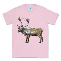 Bubblegum Pink reindeer buck deer Classic Tee - LillyAllenDesigns