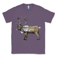 Lavender reindeer buck deer Classic Tee - LillyAllenDesigns